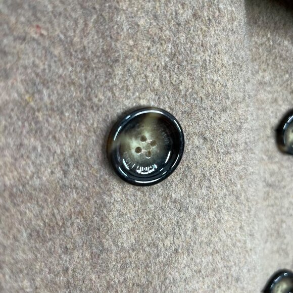 Calvin Klein Light Brown Wool Cashmere Blend Coat Jacket Blazer Size 8 - Picture 4 of 12